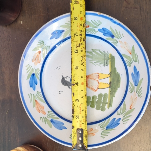 Vintage HB Quimper Plate - Picture 10 of 10